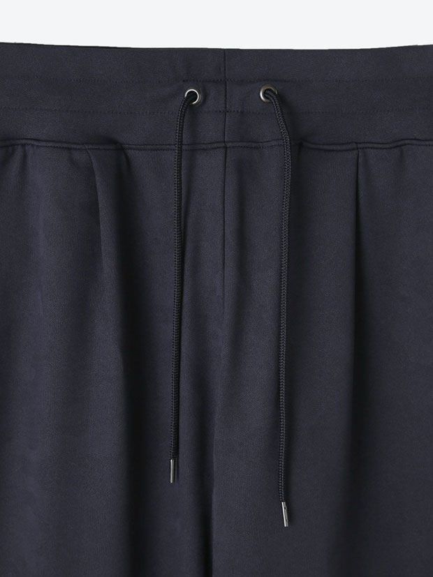 junhashimoto GATHER TUCK PANTS -Emboss Camo- NAVY