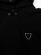 HTC SWEAT SHIRT #LAAP FLOWER STONE ON THE HOOD / BLACK