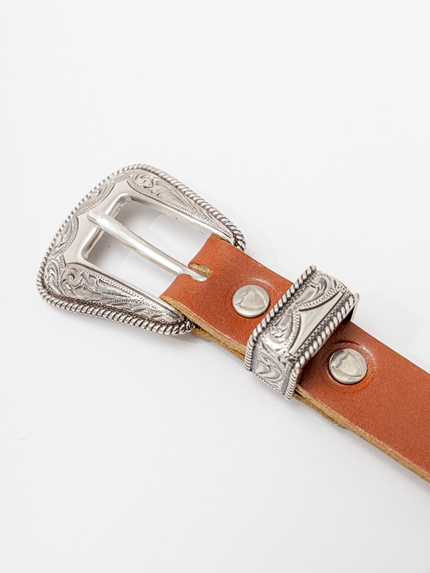 HTC BELT #WESTERN NARROW BORN&ARROW UMBRELLA 0.75 / L.BROWN | HTC