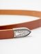 HTC BELT #WESTERN NARROW BORN&ARROW UMBRELLA 0.75 / L.BROWN