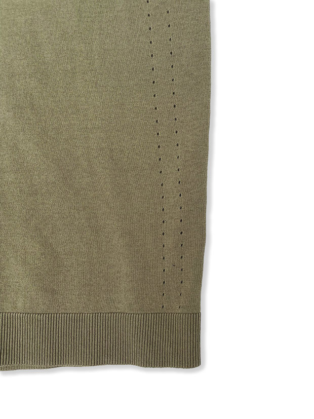 junhashimoto 16GG CREW NECK KNIT / KAHKI