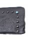 HTC BLK CORNER ZIPPER PURSE 9TQ BLK/BLK