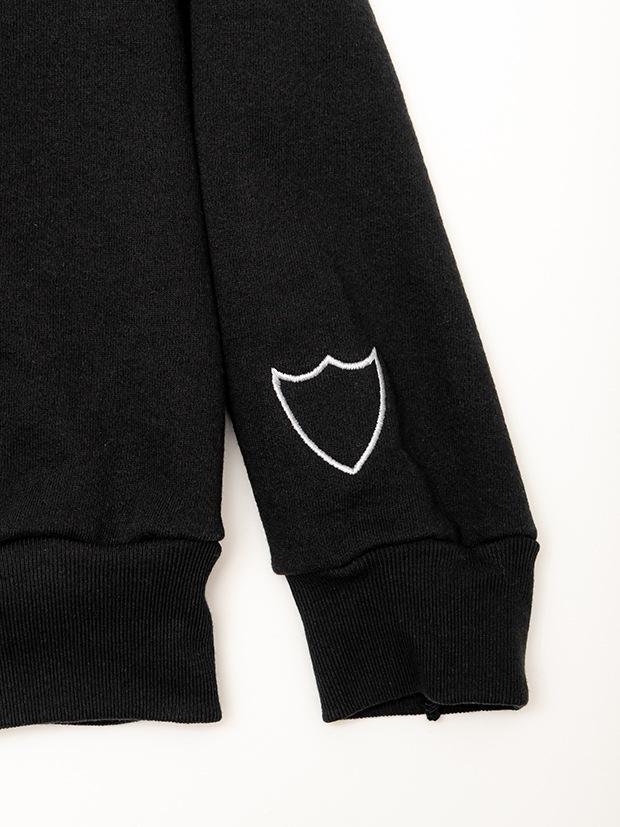 HTC SWEAT SHIRT #LAAP FLOWER STONE CREW / BLACK