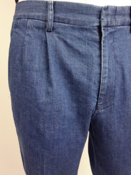 junhashimoto S/D ONE TUCK PANTS BLUE