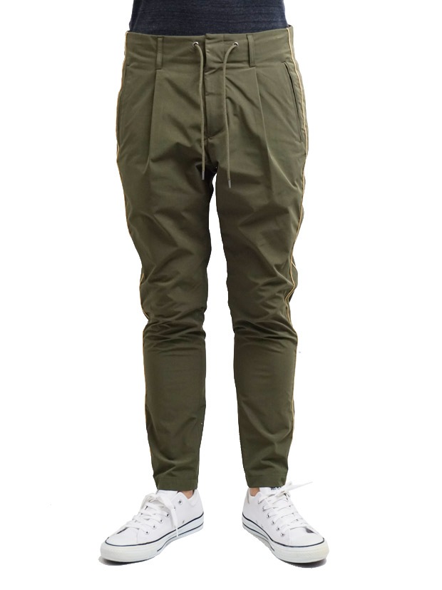 junhashimoto SIDE STRIPE PANTS KHAKI