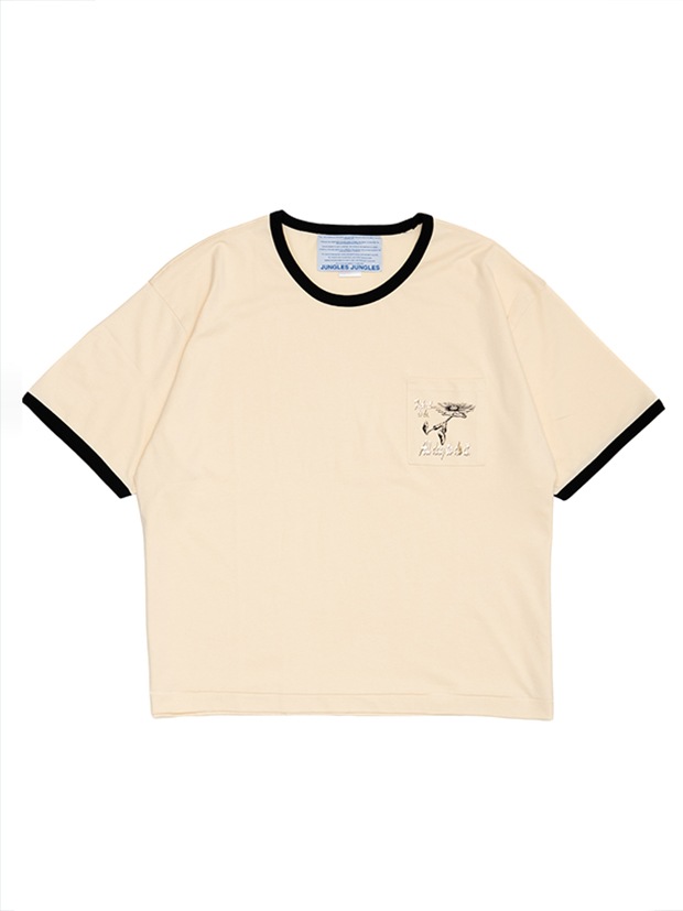 JUNGLES Fuck All To Do Ringer Tee / BIRCH