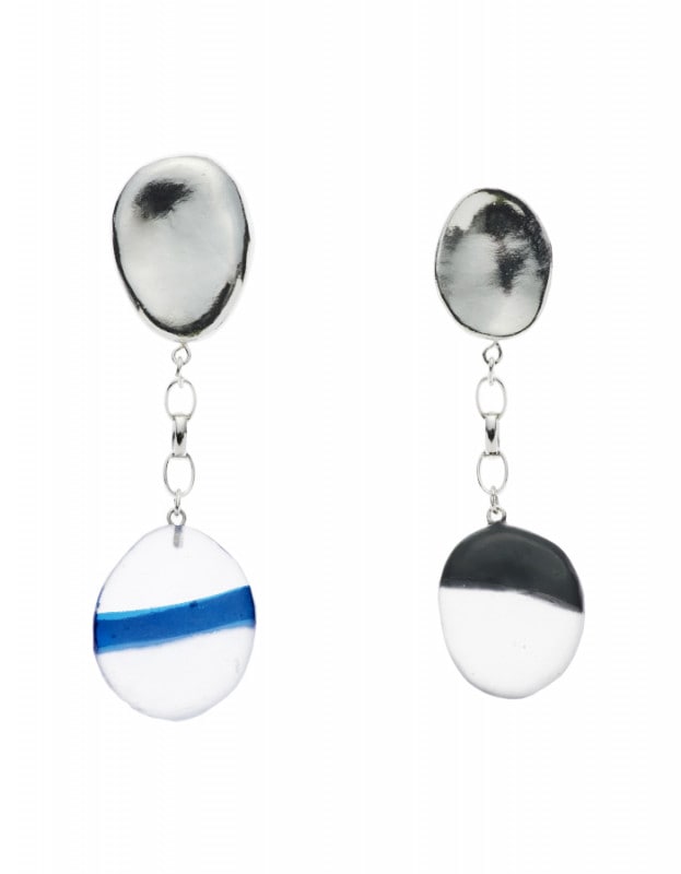 Pendulum Pierced Earrings / silver