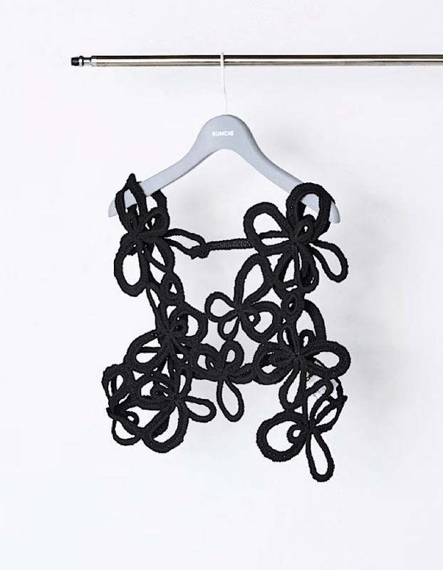 Flower Bond Yarn Harness / black