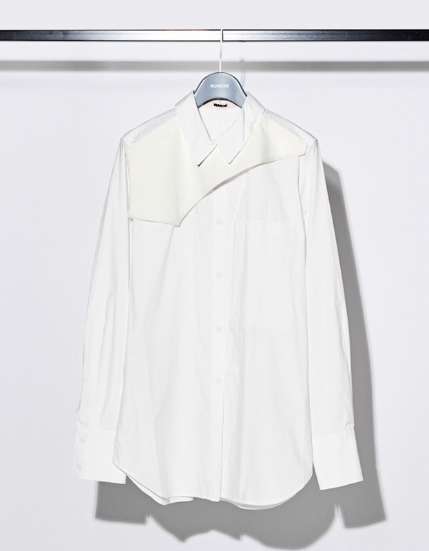 Knit Bonding Shirt / white