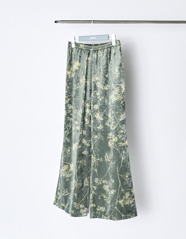 Tree Shade Velor Trousers / khaki