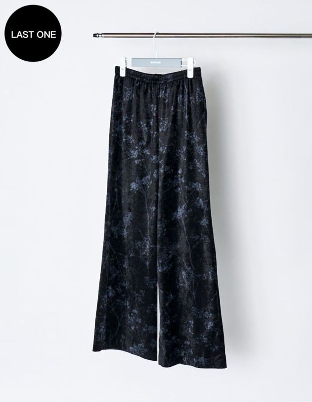 Tree Shade Velor Trousers / black