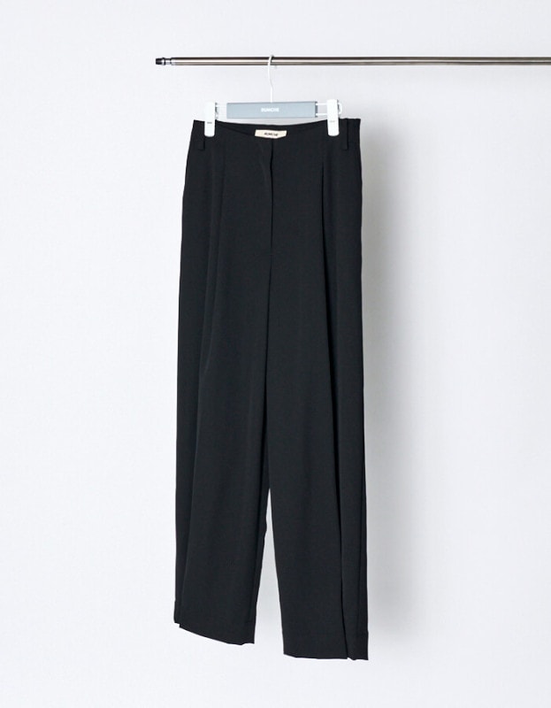 2way Tuck Form Trousers / black