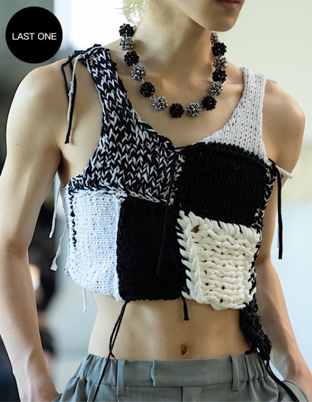 通販 送料無料  | black / Vest Knit T-shirt Remake REMAKE OFFICIAL RUMCHE | ベスト+ジレ