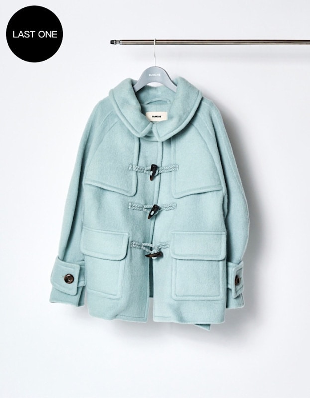 Shaggy River Short Duffle Coat / mint