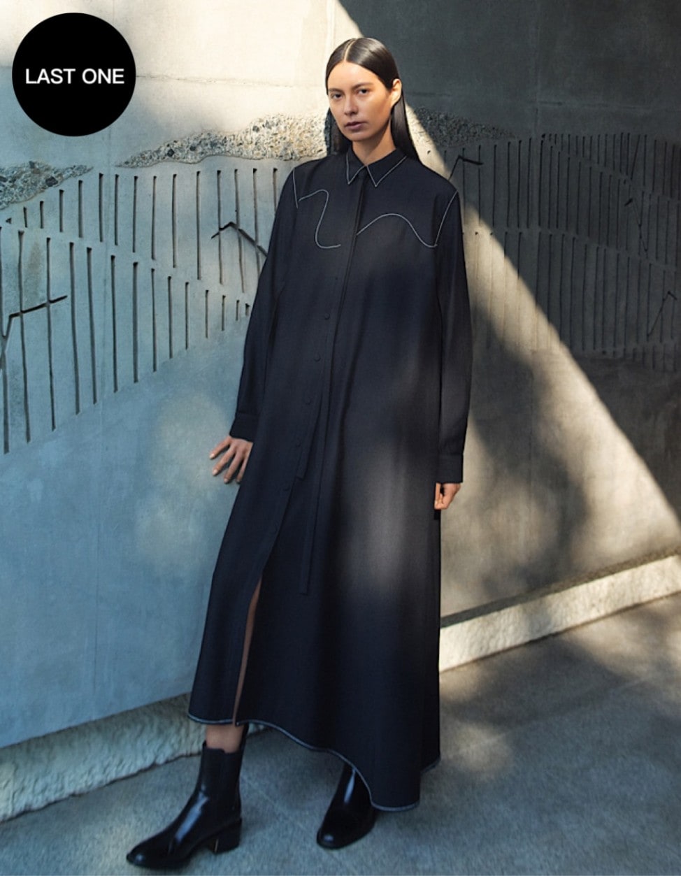 【RUMCHE】Art Stitch Shirt Dress シャツワンピース 000000001064_vt8SJwh.jpg