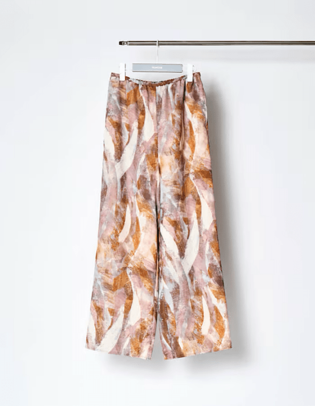Wing Print Trousers / pink