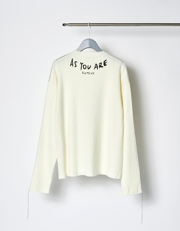 As You Are Knit / white | TOPS,KNIT | RUMCHE OFFICIAL ONLINE STORE