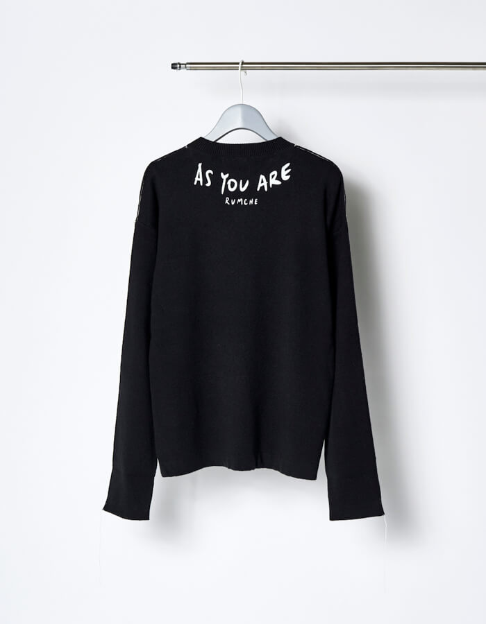 As You Are Knit / black | TOPS,KNIT | RUMCHE OFFICIAL ONLINE STORE 
