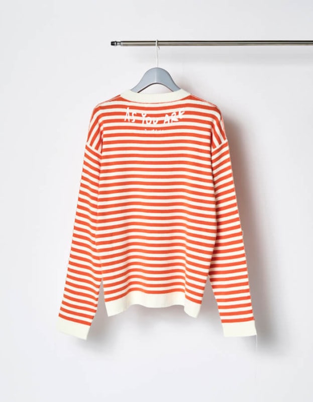 As You Are Knit / orange stripe