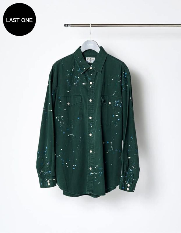 Remake Paint Shirt / green