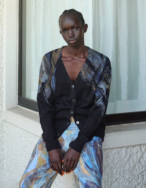 Wing Cardigan / navy