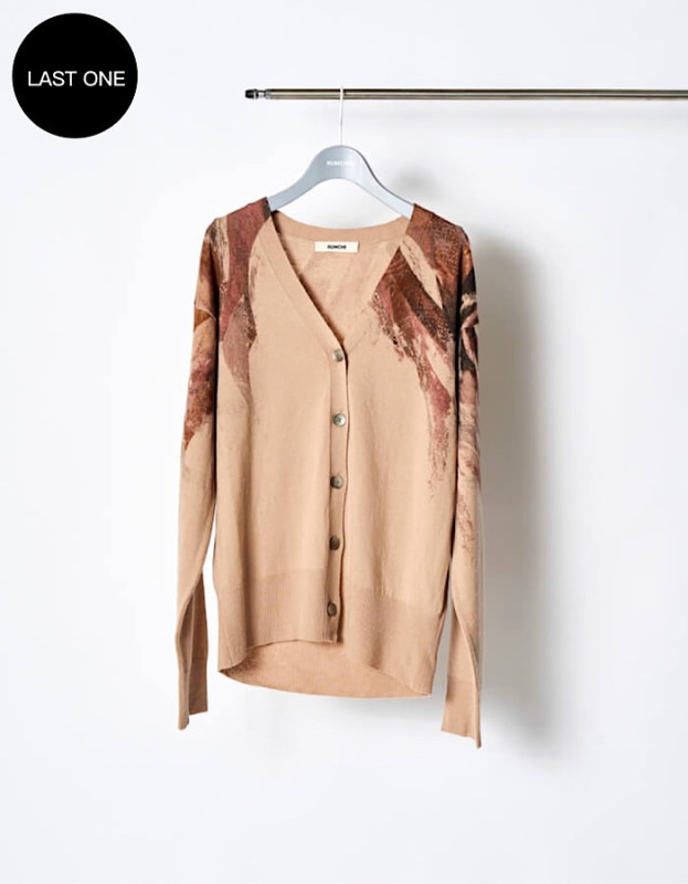 Wing Cardigan / pink beige