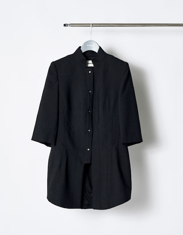 Stand Collar Jacket / black