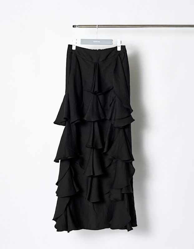 Moon Ruffle Skirt / black