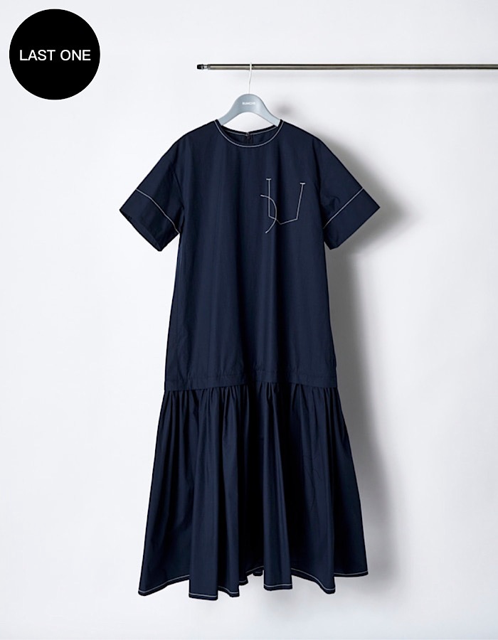 【RUMCHE】Art Stitch Shirt Dress シャツワンピース Art Stitch Shirt Dress / black | DRESS | RUMCHE OFFICIAL