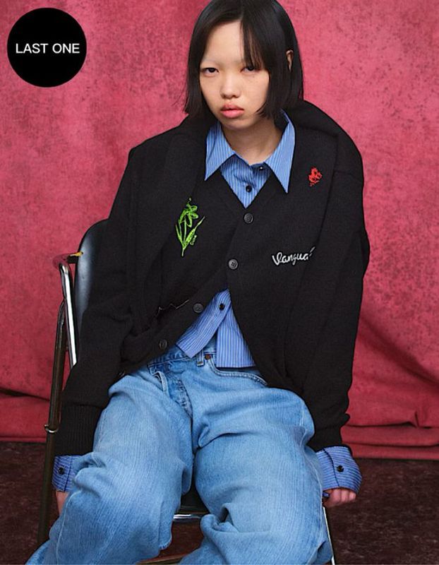 RUMCHE��VAN Colorful Embroidery Cardigan / black