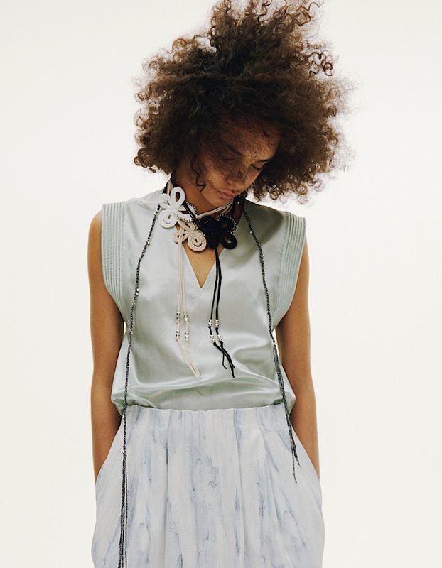 Viscose Sleeveless Tops / mint