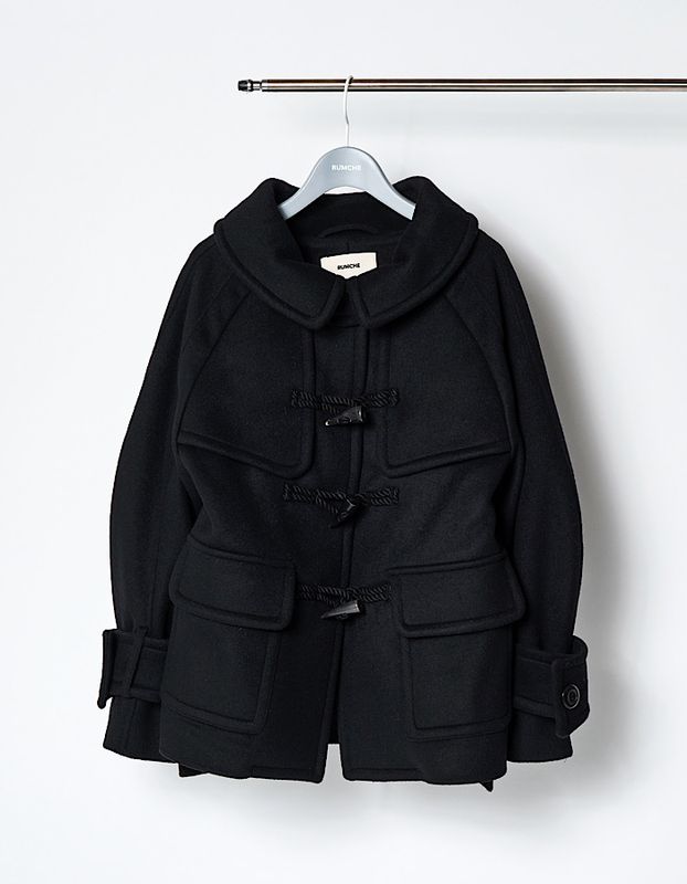 River Short Duffle Coat / black