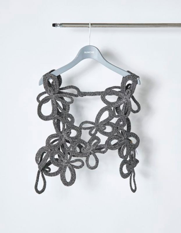 Lame Flower Bond Yarn Harness / silver
