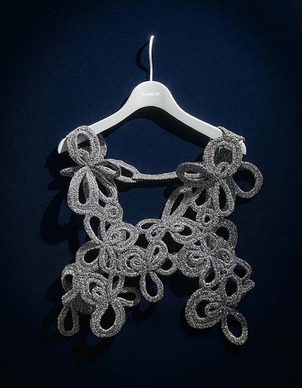Lame Flower Bond Yarn Harness / silver