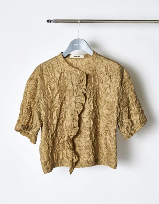 Catch Washer Cropped Tops / beige