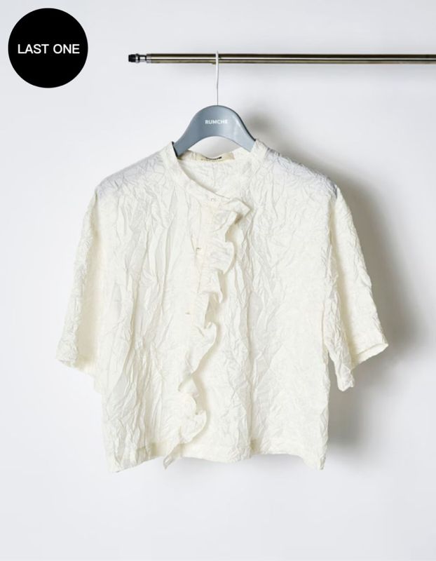 Catch Washer Cropped Tops / off white