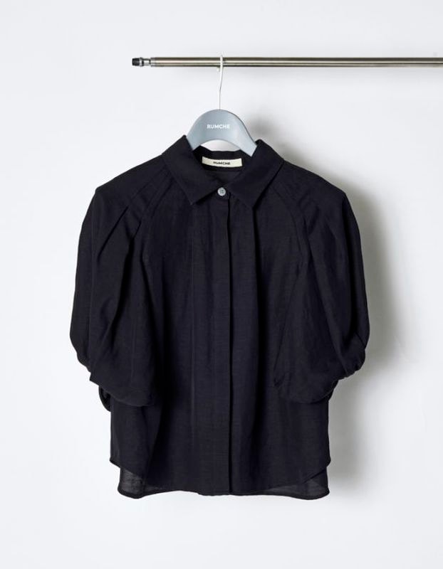 Ballon Sleeve Shirt / black