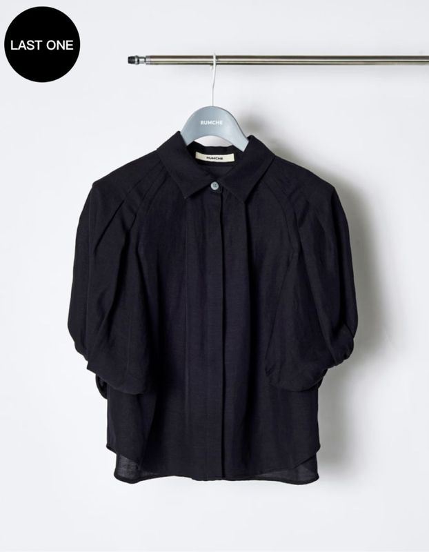 Ballon Sleeve Shirt / black
