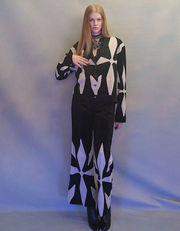 Scissors Patchwork Trousers