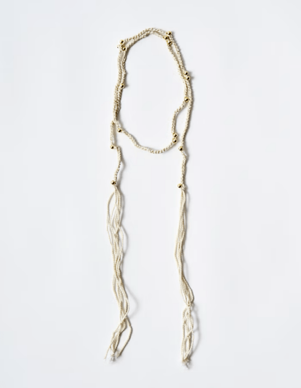 Bond Yarn Beads Choker / beige