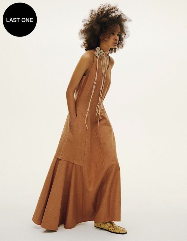 Asymmetry Camisole Dress / terracotta
