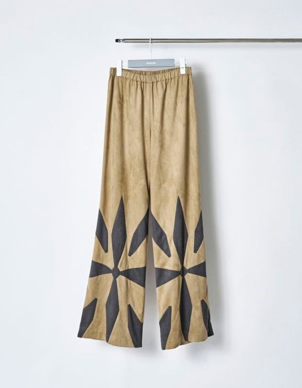 Scissors Patchwork Trousers / beige
