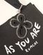 Flower Bond Yarn Charm / black