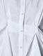 Cotton Layered Tuck Shirt / white