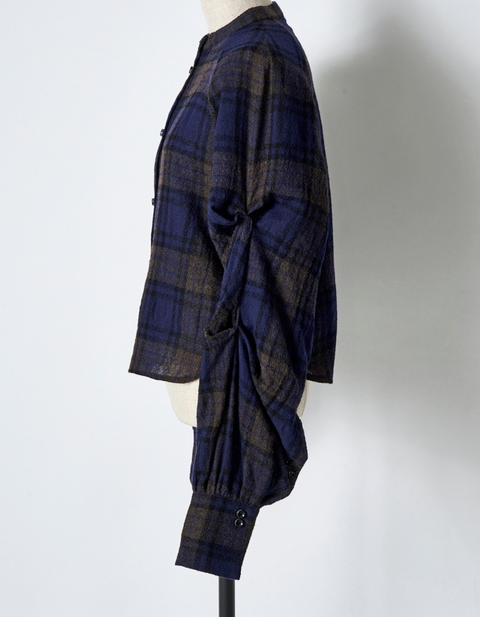 Curiosity Check Shirt / navy