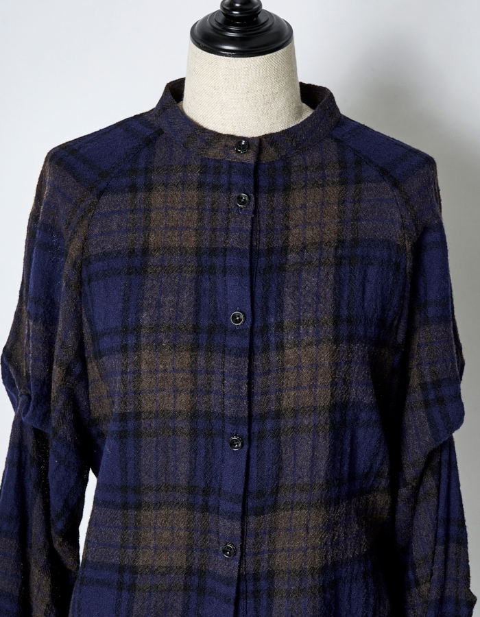 Curiosity Check Shirt / navy