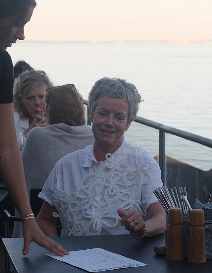 Flower Bond Yarn Belt / black