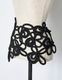 Flower Bond Yarn Belt / black