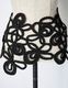 Flower Bond Yarn Belt / black