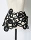 Flower Bond Yarn Belt / black